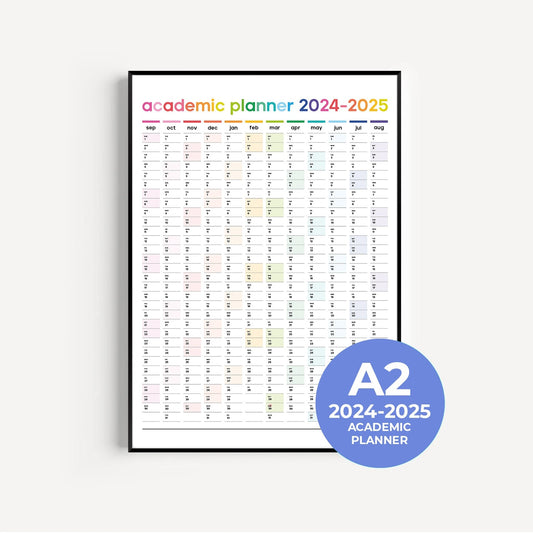 2024-2025 Academic Wall Planner