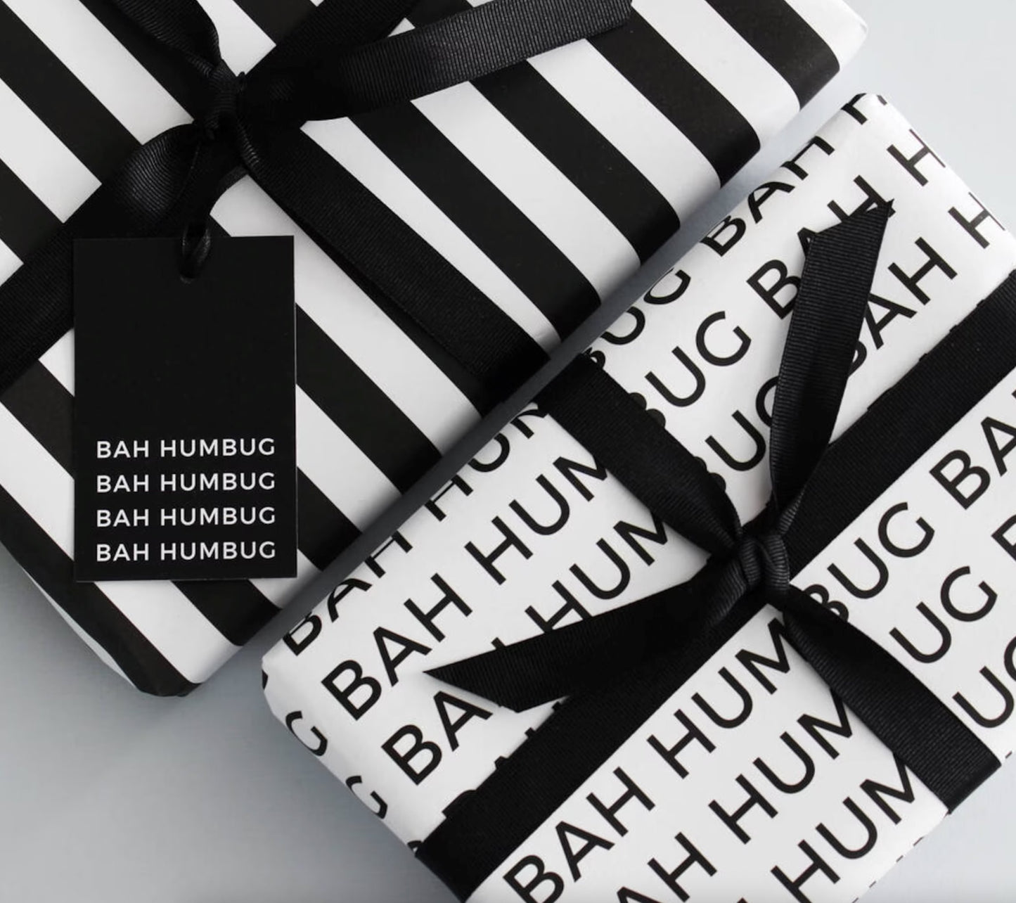 Bah Humbug Christmas Wrapping Paper Set