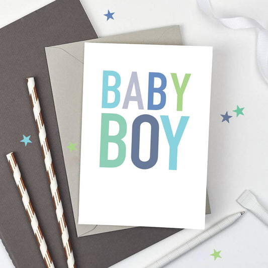 New Baby Boy Card