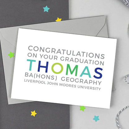 Personalised Graduation Card