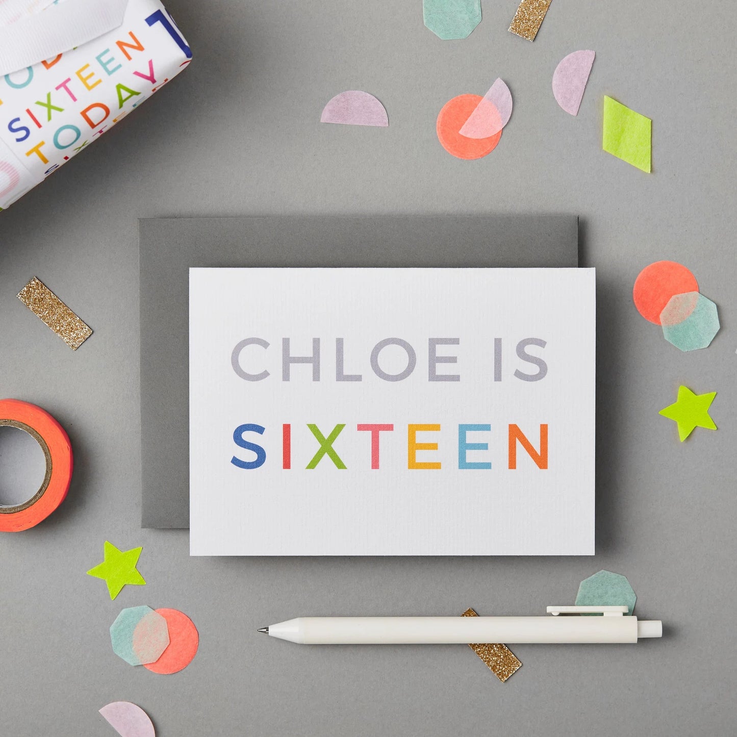 Personalised 16th Birthday Card