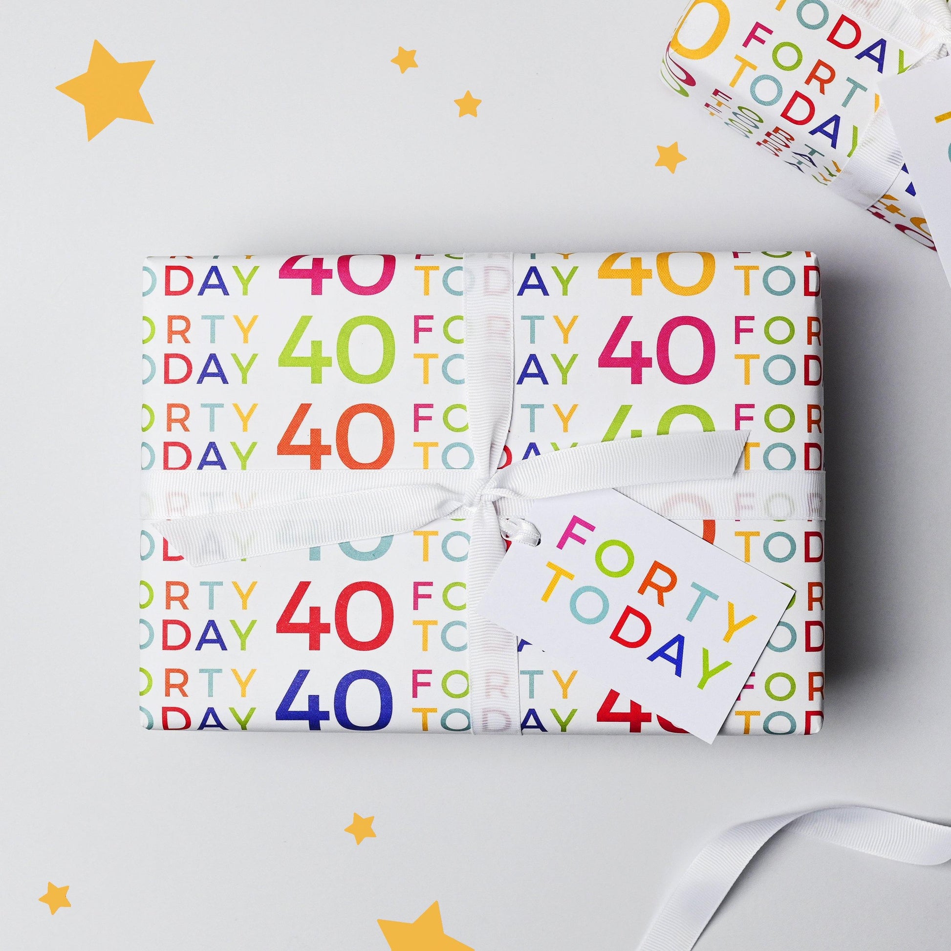 40 Today Wrapping Paper Set - Studio 9 Ltd