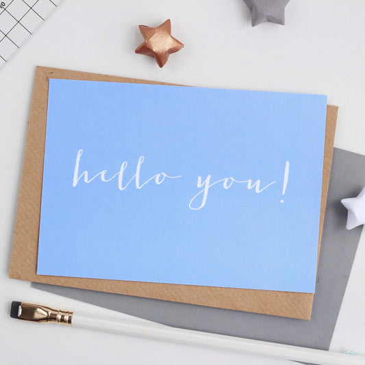 'Hello You' Notecard - Studio 9 Ltd