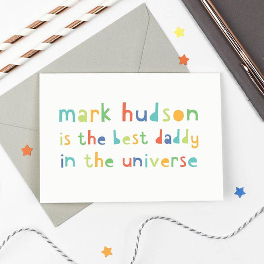 Personalised 'Best Daddy' Card - Studio 9 Ltd