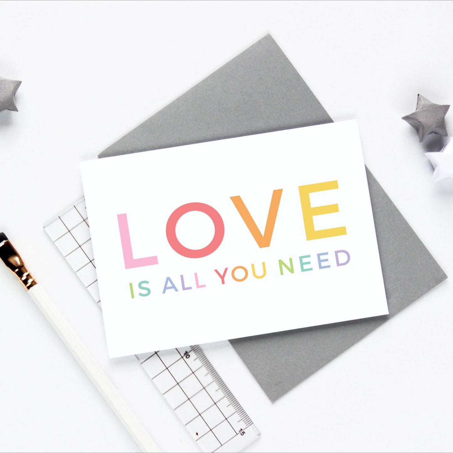 Love Is All You Need Wedding Card - Studio 9 Ltd