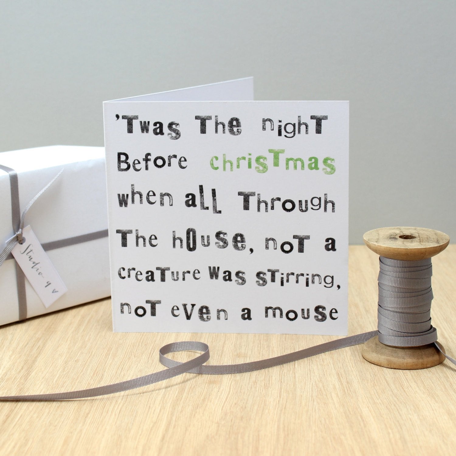 Twas The Night... Christmas Card - Studio 9 Ltd