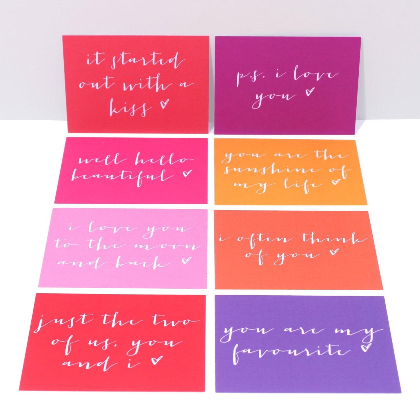 Mini Love Notes - Set of 8 - Studio 9 Ltd