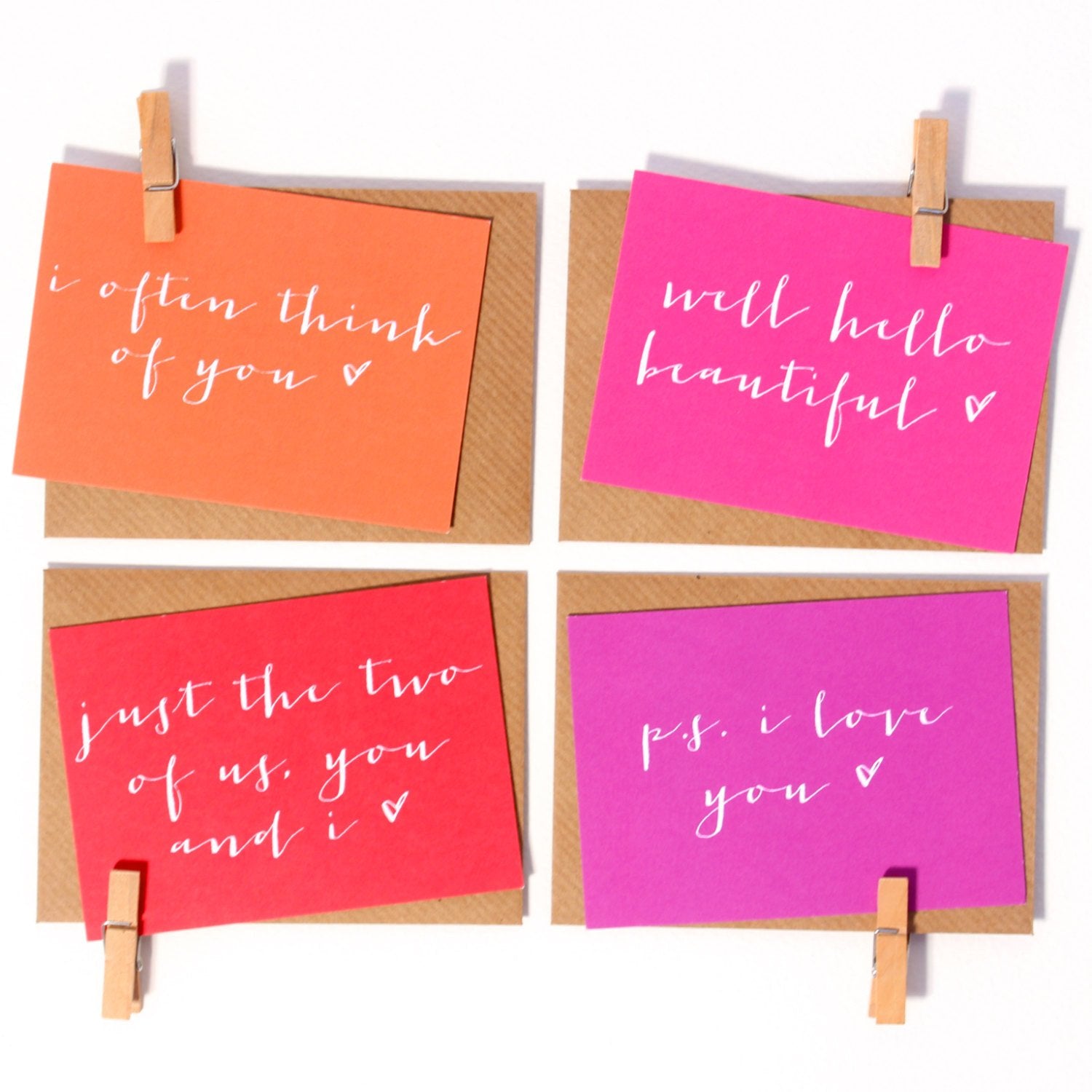 Mini Love Notes - Set of 8 - Studio 9 Ltd