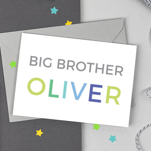 Personalised Big Brother Card - Studio 9 Ltd