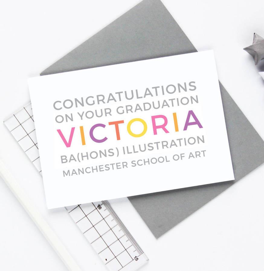 Personalised Graduation Card - Studio 9 Ltd