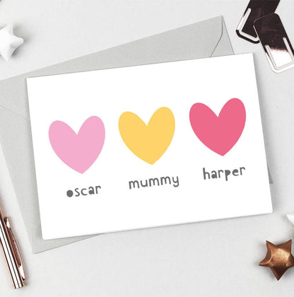 Personalised Siblings Mother's Day Card - Studio 9 Ltd