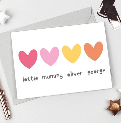 Personalised Siblings Mother's Day Card - Studio 9 Ltd