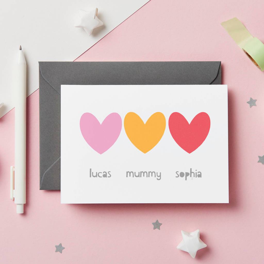 Personalised Siblings Mother's Day Card - Studio 9 Ltd