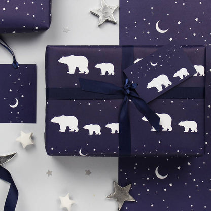 Polar Bears Mixed Christmas Gift Wrap Set - Studio 9 Ltd