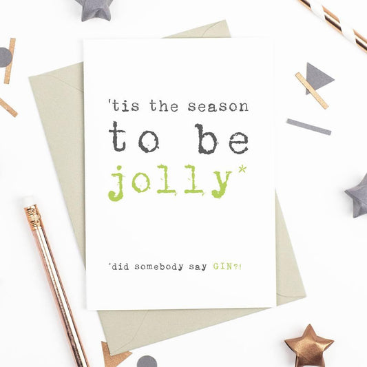 'Tis The Season' Christmas Card - Studio 9 Ltd