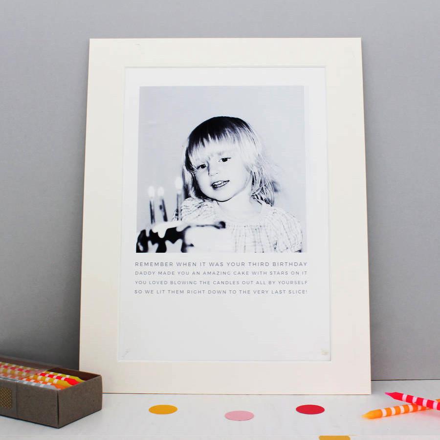 Personalised Photo Story Print - Studio 9 Ltd