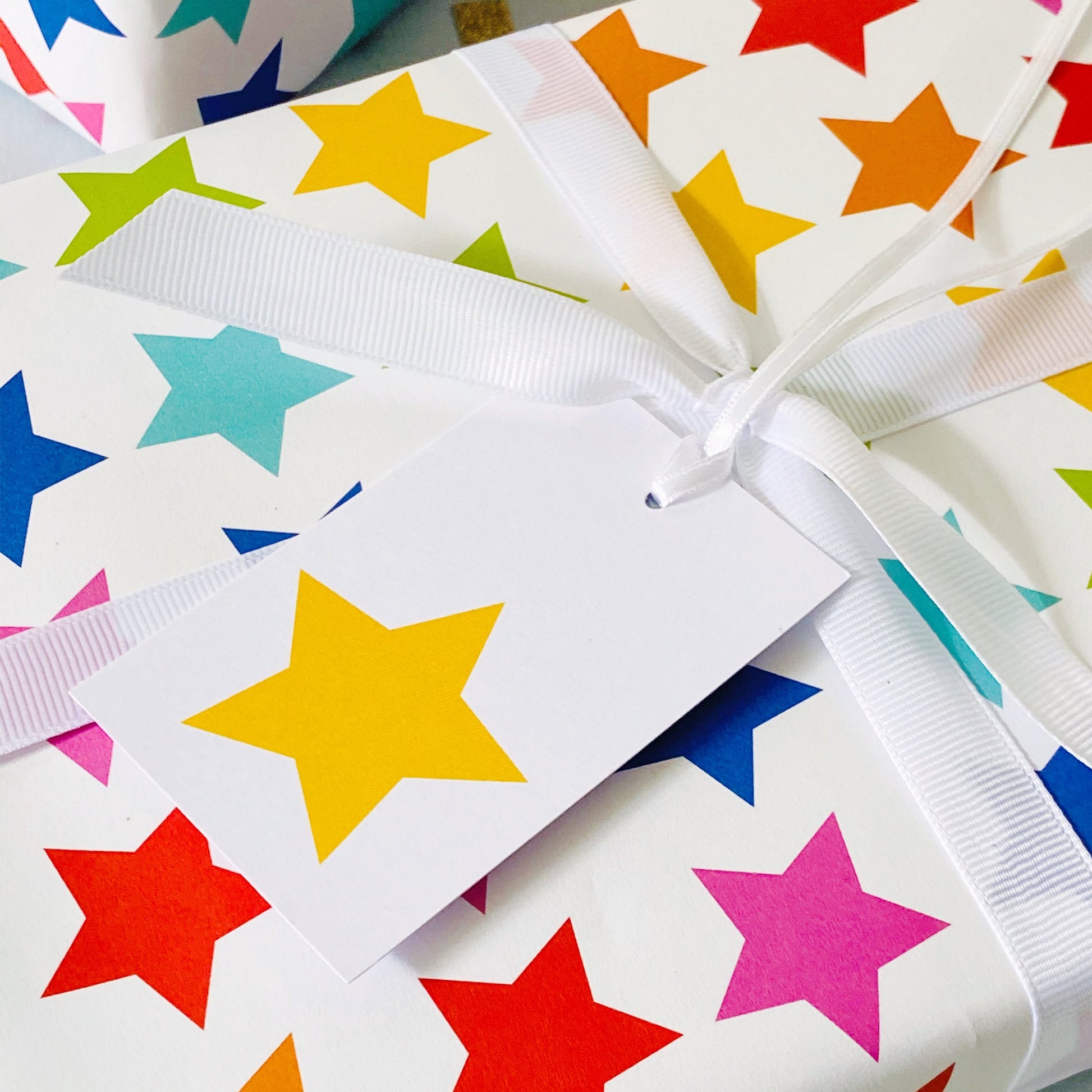 Rainbow Stars Wrapping Paper Set - Studio 9 Ltd